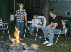 Adoptive Family Photo: Camping with Friends, click to view bigger version