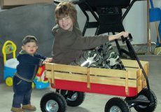 Adoptive Family Photo: Colby & Shane Playing Together, click to view bigger version