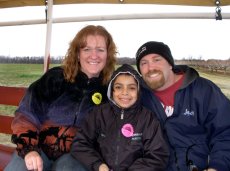 Adoptive Family Photo: Hayride at Johnsons Farm, click to view bigger version