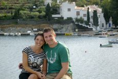 Adoptive Family Photo: In Front of Gaudi�s House in Spain, click to view bigger version