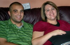 Adoptive Family Photo: At a Birthday Party, click to view bigger version