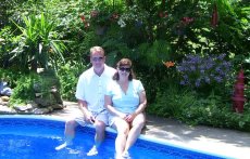 Adoptive Family Photo: At Mom and Dad�s Pool, click to view bigger version