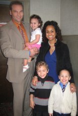 Adoptive Family Photo: With Our Niece and Nephews, click to view bigger version