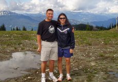 Adoptive Family Photo: On Vacation in Vancouver, British <br>Columbia, Canada at the Top of <br>Whistler Mountain, click to view bigger version