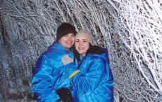 Adoptive Family Photo: Freezing in the ICE Exhibit, click to view bigger version