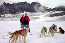Adoptive Family Photo: Dogsledding in Alaska, click to view bigger version