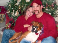Adoptive Family Photo: Christmas with Jozie, click to view bigger version