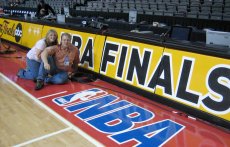 Adoptive Family Photo: At the 2005 NBA Finals in Michigan<br>(Working with Jeff), click to view bigger version