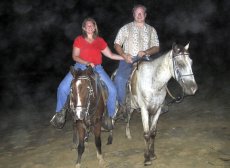 Adoptive Family Photo: Horseback Riding on the Beach in the <br>Dominican Republic, click to view bigger version