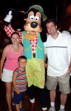 Adoptive Family Photo: Our Family with Goofy, click to view bigger version