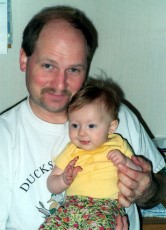 Adoptive Family Photo: Mike with His New Niece