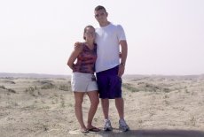 Adoptive Family Photo: Sand Dunes in Qatar, click to view bigger version