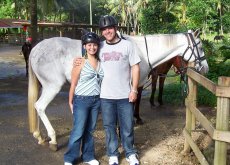 Adoptive Family Photo: Horseback Riding in Jamaica, click to view bigger version
