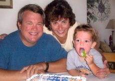 Adoptive Family Photo: Celebrating Paul's Birthday, click to view bigger version