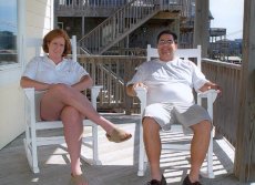 Adoptive Family Photo: Rocking on the Porch, click to view bigger version