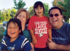 Adoptive Family Photo: A Day at the Park with Friends, click to view bigger version