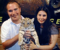 Adoptive Family Photo: Fun at a Petting Zoo, click to view bigger version
