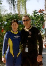 Adoptive Family Photo: Swimming with the Dolphins, click to view bigger version