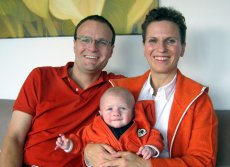 Adoptive Family Photo: Easter as a Family, click to view bigger version