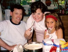 Adoptive Family Photo: For Our Niece�s Birthday We<br> Helped Her Make Cupcakes. We <br>Had to Lick the Beaters When<br>We Were Done Mixing, click to view bigger version