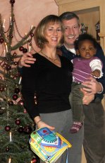 Adoptive Family Photo: Our Family at Christmas, click to view bigger version