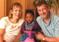 Adoptive Family Photo: Celebrating Lara-Joy�s 1st Birthday, click to view bigger version