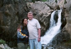 Adoptive Family Photo: A Wonderful Waterfall in Colorado, click to view bigger version