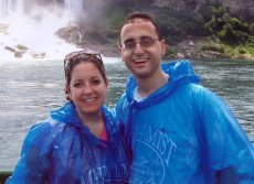 Adoptive Family Photo: Getting Drenched on the Maid of the <br>Mist at Niagara Falls, click to view bigger version