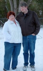 Adoptive Family Photo: Laughing in the Snow, click to view bigger version