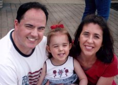 Adoptive Family Photo: At a Memorial Day Parade, click to view bigger version