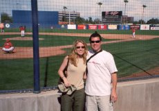Adoptive Family Photo: Seeing Our Favorite Team at a Spring<br> Training Game, click to view bigger version