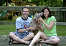 Adoptive Family Photo: With Our Dog Frances, click to view bigger version