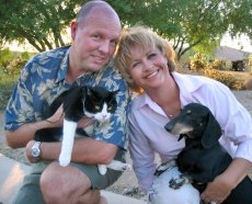 Adoptive Family Photo: Our Furry Family Members,<br>Bradley and Kitty, click to view bigger version