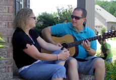 Adoptive Family Photo: Playing Guitar and Singing Songs, click to view bigger version