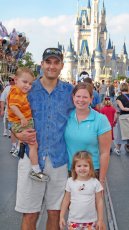 Adoptive Family Photo: Vacation in<br>Walt Disney World, click to view bigger version