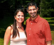 Adoptive Family Photo: Enjoying the Summer in Our Back Yard, click to view bigger version
