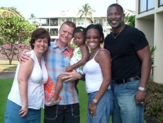 Adoptive Family Photo: Vacationing with Friends in Hawaii, click to view bigger version