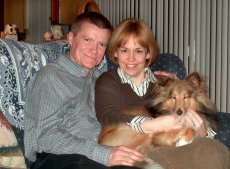 Adoptive Family Photo: At Home with Our Dog Sonic, click to view bigger version