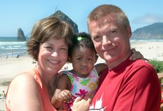 Adoptive Family Photo: Vacation at the Oregon Coast, click to view bigger version