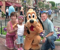 Adoptive Family Photo: Magical Times at Disneyland, click to view bigger version