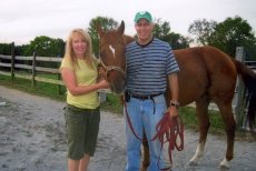 Adoptive Family Photo: Our Horse, Toga, click to view bigger version