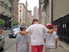 Adoptive Family Photo: Bill with his Nephews, click to view bigger version