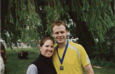 Adoptive Family Photo: After a Marathon, click to view bigger version
