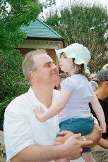 Adoptive Family Photo: Andy Only Has Eyes for Emma, click to view bigger version