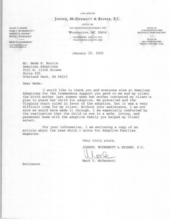 Child Adoption Adoption Reference Letter