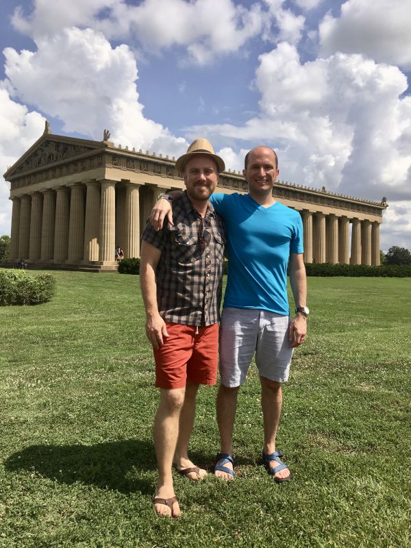 Checking out the Parthenon in Nashville