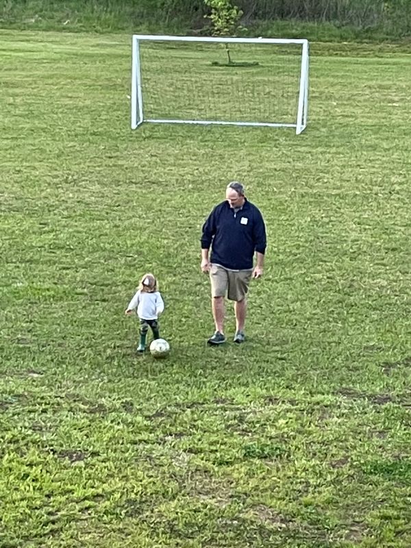 Playing Soccer With Dad