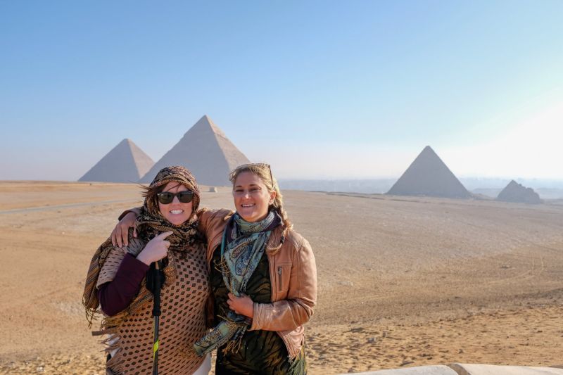 Lauren & Her Sister-in-Law in Egypt