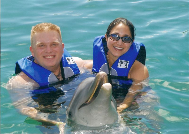 Getting a Swim Lesson From a Dolphin