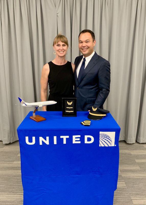 Together at an United Airlines Event